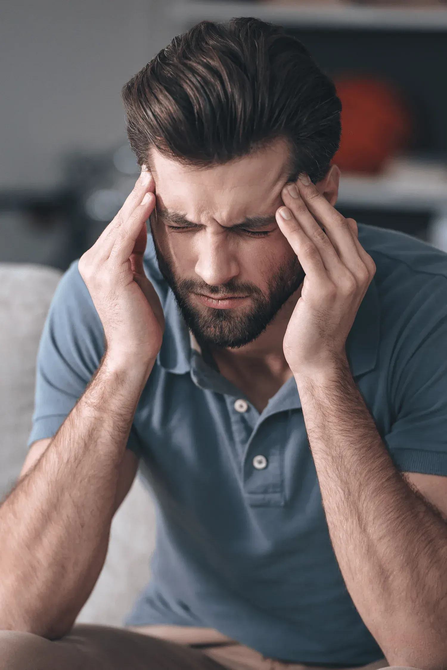Close-up visual of migraine symptoms and neurological impact at Arise Integrative Wellness